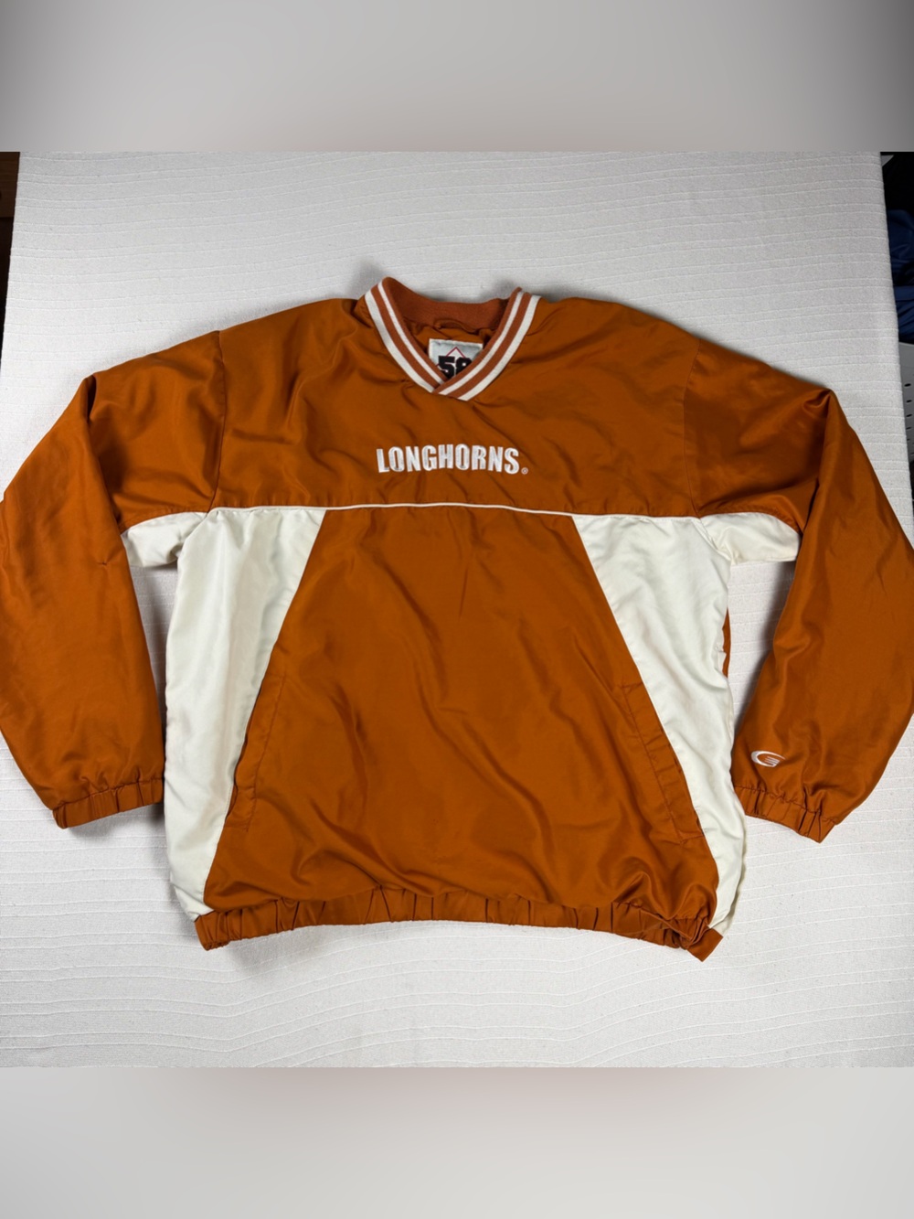 Vintage Texas Longhorns 58 Sports Pullover Windbreaker Jacket Mens Large
